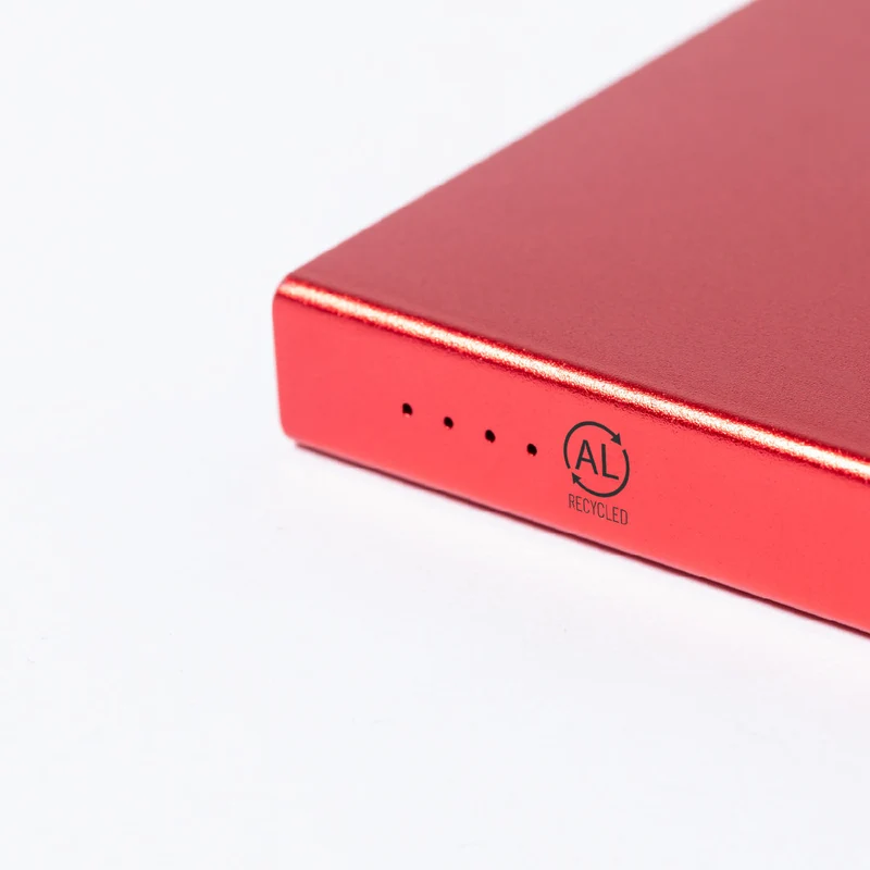Batterie externe 4 000 mAh aluminium recyclé GINVAL