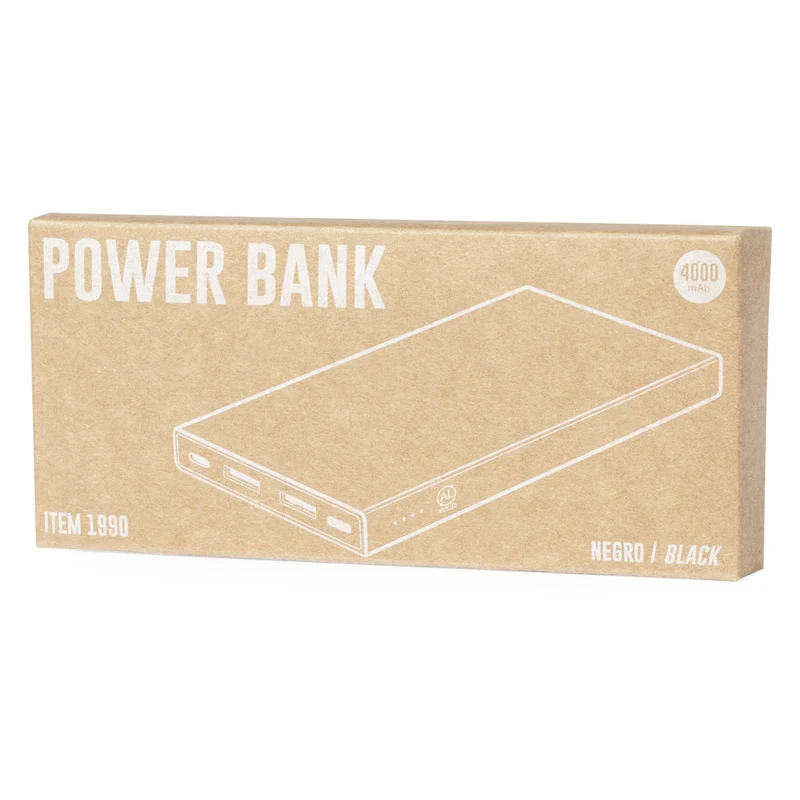Batterie externe 4 000 mAh aluminium recyclé GINVAL