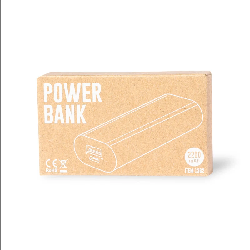 Batterie externe 2 200 mAh en aluminium HYLIN