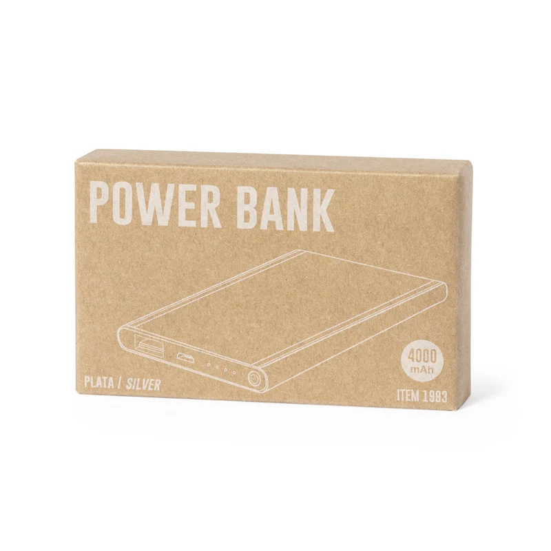 Batterie externe en aluminium de 4 000 mAh GLIRD
