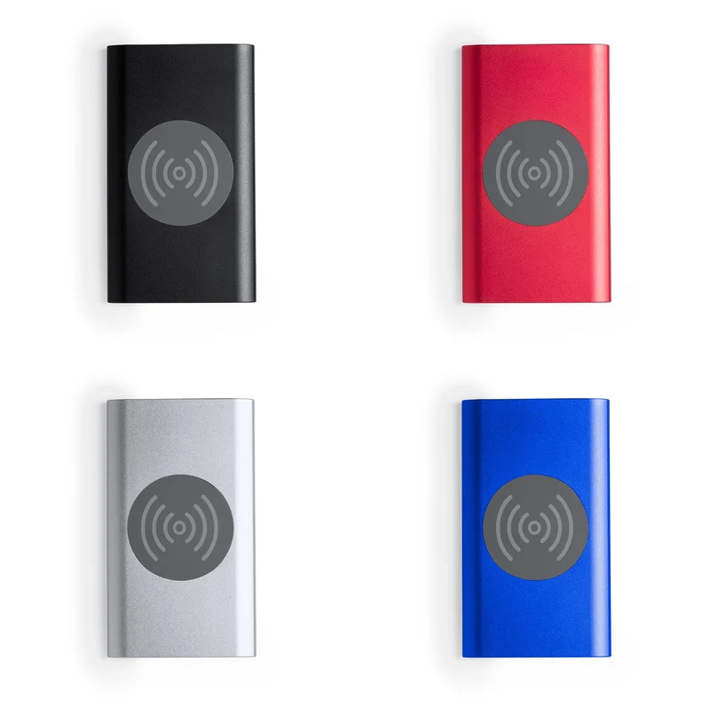Power bank sans fil 5w, 4 000 mAh, en aluminium TIKUR