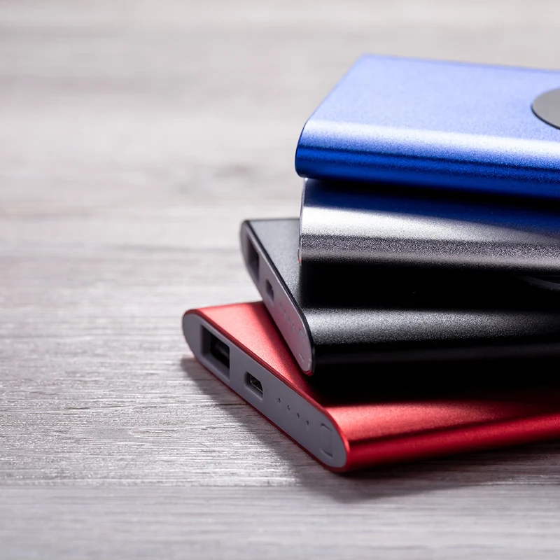 Power bank sans fil 5w, 4 000 mAh, en aluminium TIKUR