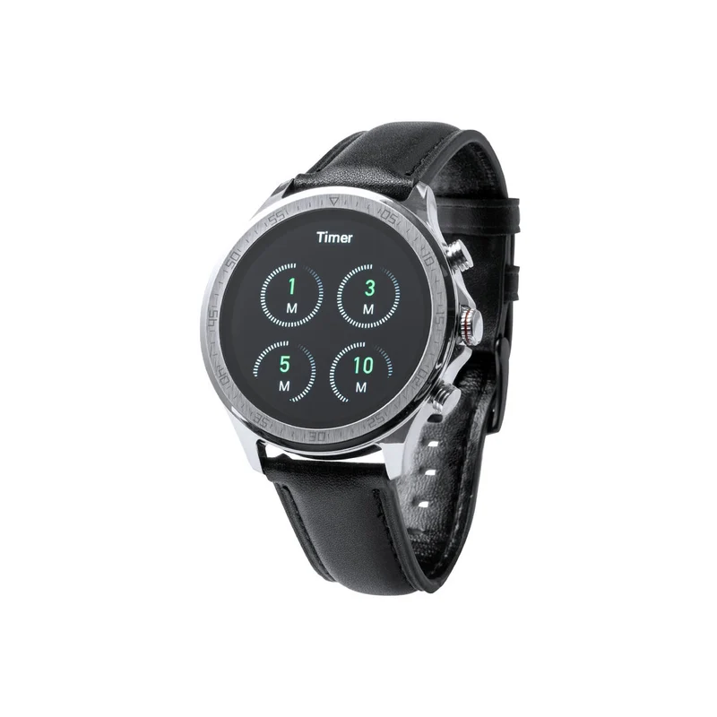 Montre connectée multifonctions, batterie 230 mAh, bracelet en cuir FRONK