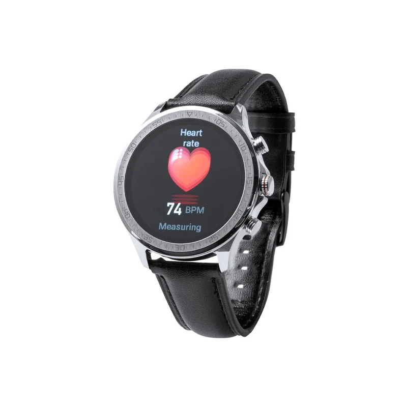 Montre connectée multifonctions, batterie 230 mAh, bracelet en cuir FRONK