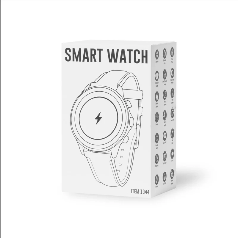 Montre connectée multifonctions, batterie 230 mAh, bracelet en cuir FRONK