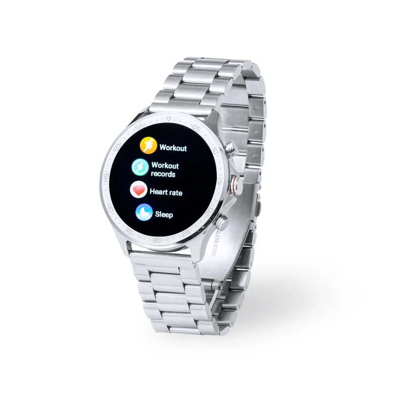Montre connectée multifonctions, batterie 230 mAh et bracelet en inox DANT