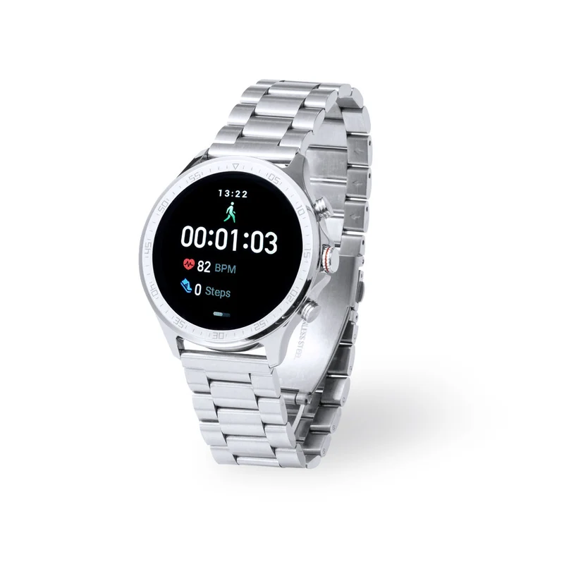 Montre connectée multifonctions, batterie 230 mAh et bracelet en inox DANT