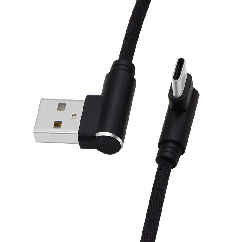 Cable 90 degré 0.3M Type C - 2.4A