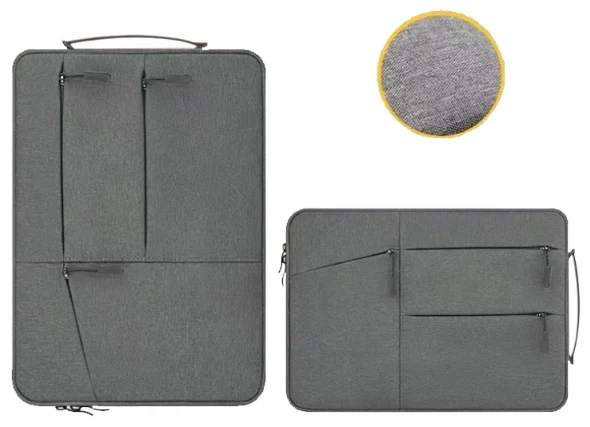 Sac avec pochettes pour ordinateur 15,6'' hydrofuge noir