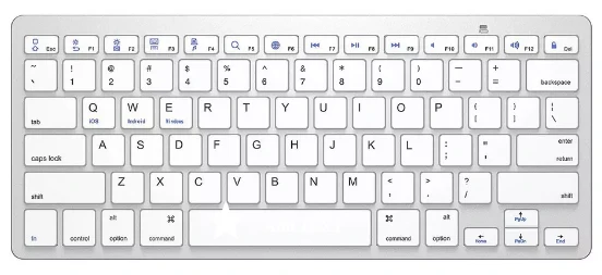 Clavier sans-fil portable Bluetooth (11'')