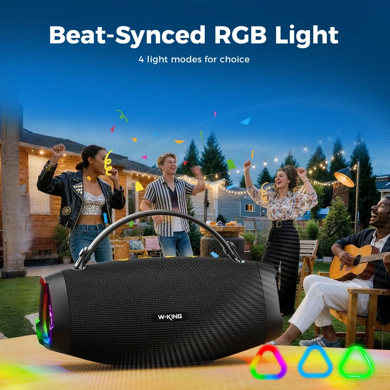 W-KING X10S 50W RMS Outdoor Bluetooth Party Speaker with Deep Bass