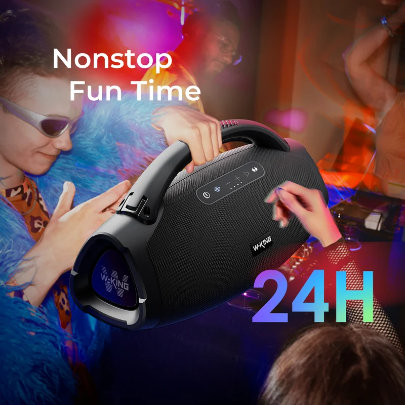 W-KING D20S 140W RMS Loud Portable Bluetooth Speaker for Outdoor & Party