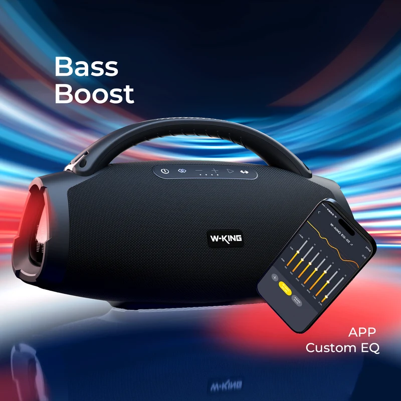 W-KING D20S 140W RMS Loud Portable Bluetooth Speaker for Outdoor & Party