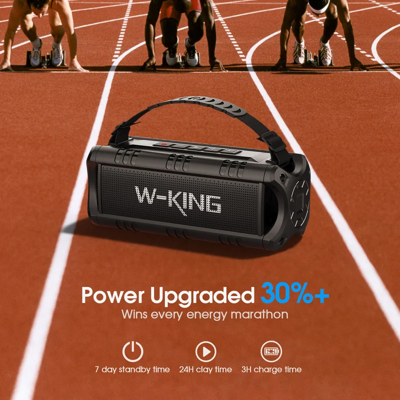 W-KING D8 Mini 30W RMS Portable Bluetooth Speaker with Bass