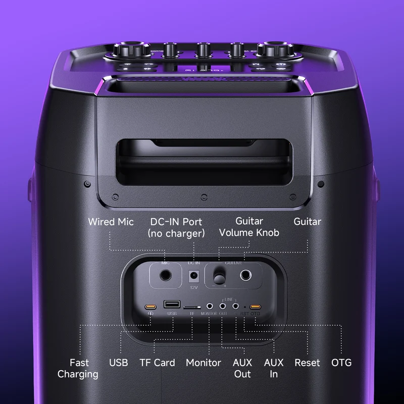 W-KING T12 270W RMS Powerful Bluetooth Party Speaker with Subwoofer Bass (370W Peak)