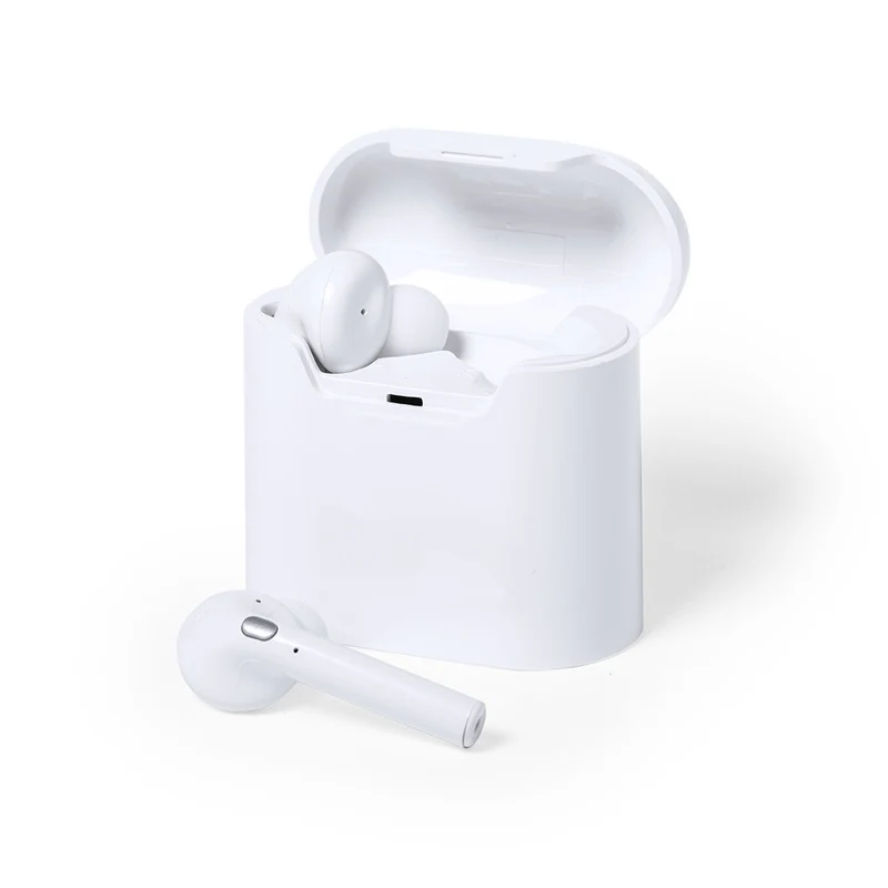Écouteurs bluetooth avec finition blanche élégante ANIKEN