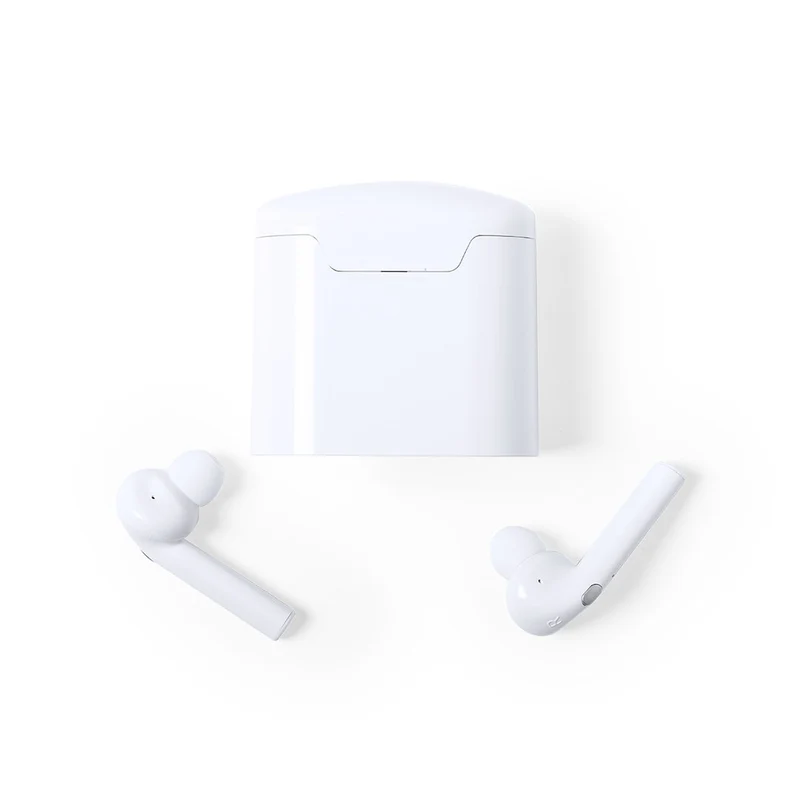 Écouteurs bluetooth avec finition blanche élégante ANIKEN