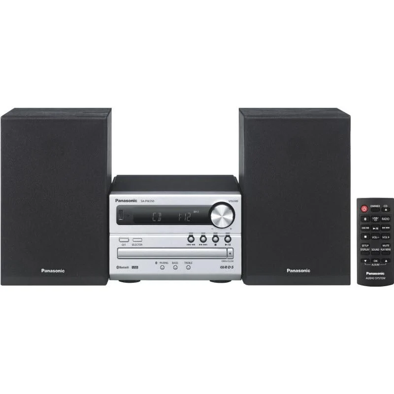 Panasonic 20-Watt Shelf Audio System with Built-in Bluetooth SCPM250