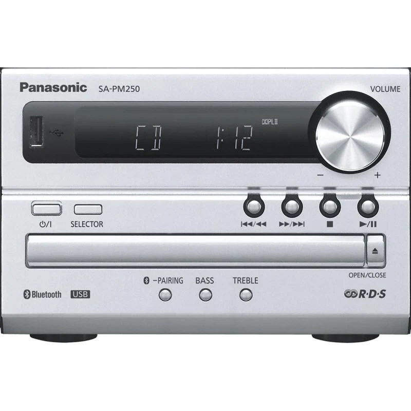 Panasonic 20-Watt Shelf Audio System with Built-in Bluetooth SCPM250