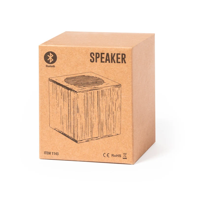Enceintes bluetooth 5.0 3w, batterie 500 mAh en bambou TEODEN