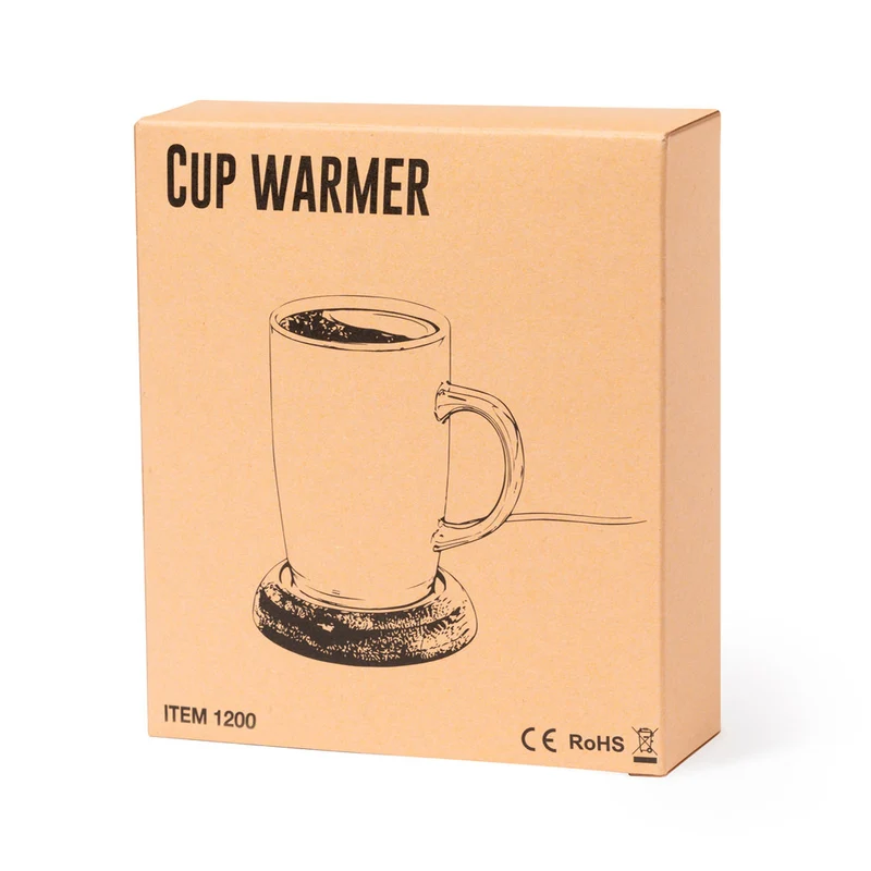 Chauffe tasse connexion usb en bambou LIGRANT