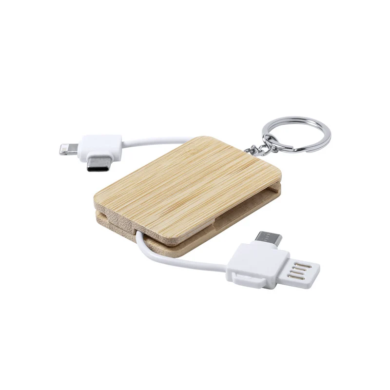 Chargeur porte clés en bambou RUSELL