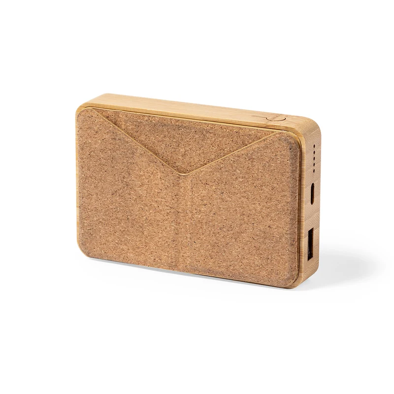 Batterie externe 5 000 mAh en bambou et liège DOBSON