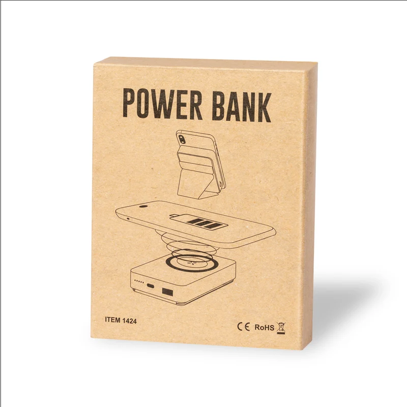 Batterie externe 5 000 mAh en bambou et liège DOBSON