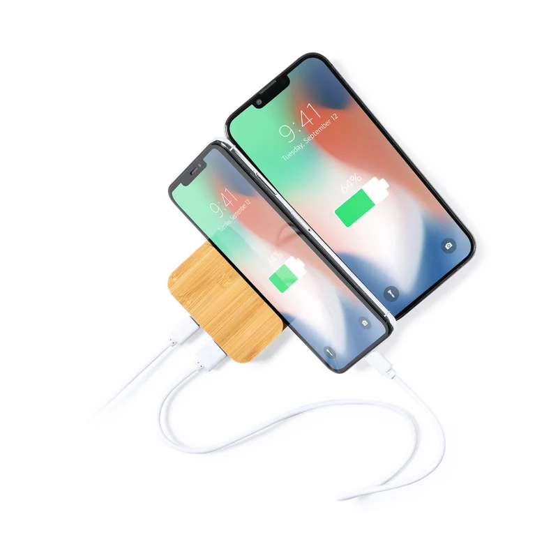 Batterie externe de 5 000 mAh en bambou DRALIA