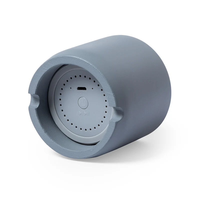 Enceintes bluetooth, 3w, batterie 300 mAh en ciment calcaire et bambou PILER