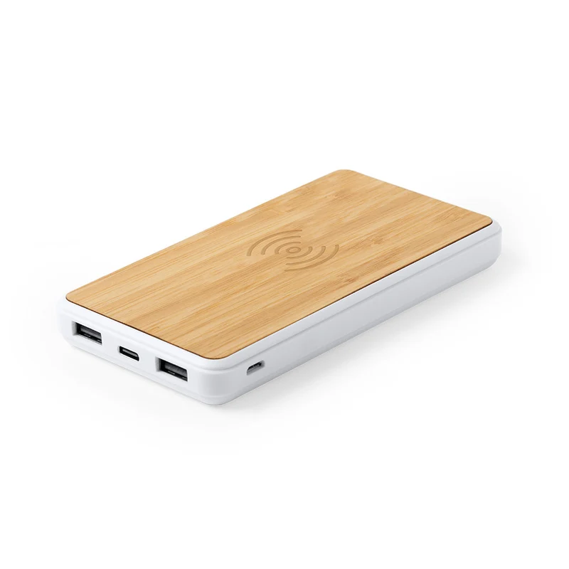 Batterie externe 8000 mAh en bambou et abs DICKENS