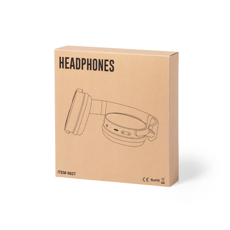 Casque bluetooth 5.0 jack 3,5mm, batterie 200 mAh en bambou et abs TREIKO