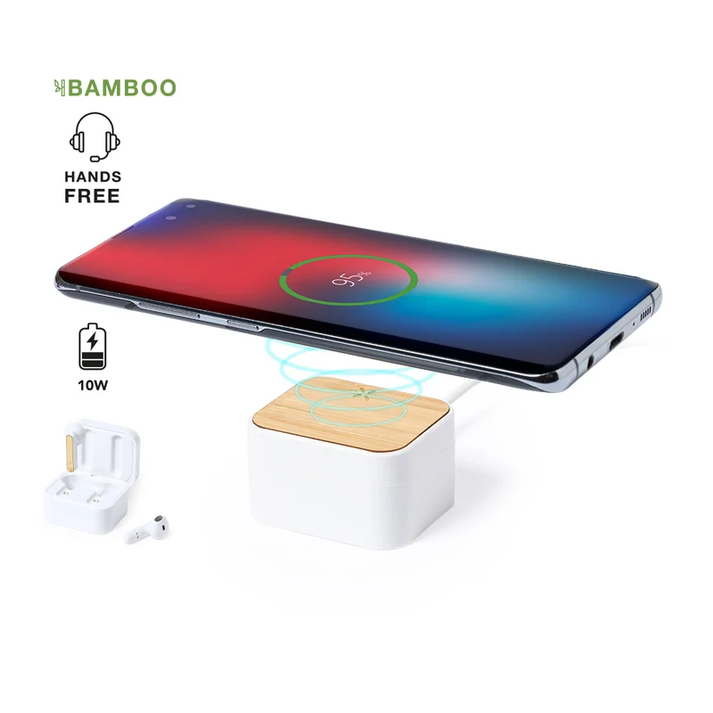 Bluetooth 5.0 sans fil 10w, en bambou et abs BILLINS