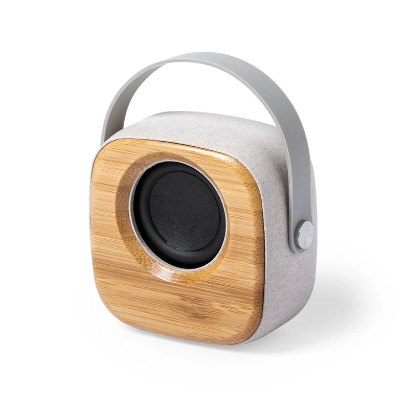 Enceintes bluetooth, 3w, batterie 500 mAh en paille de blé, abs et bambou KEPIR