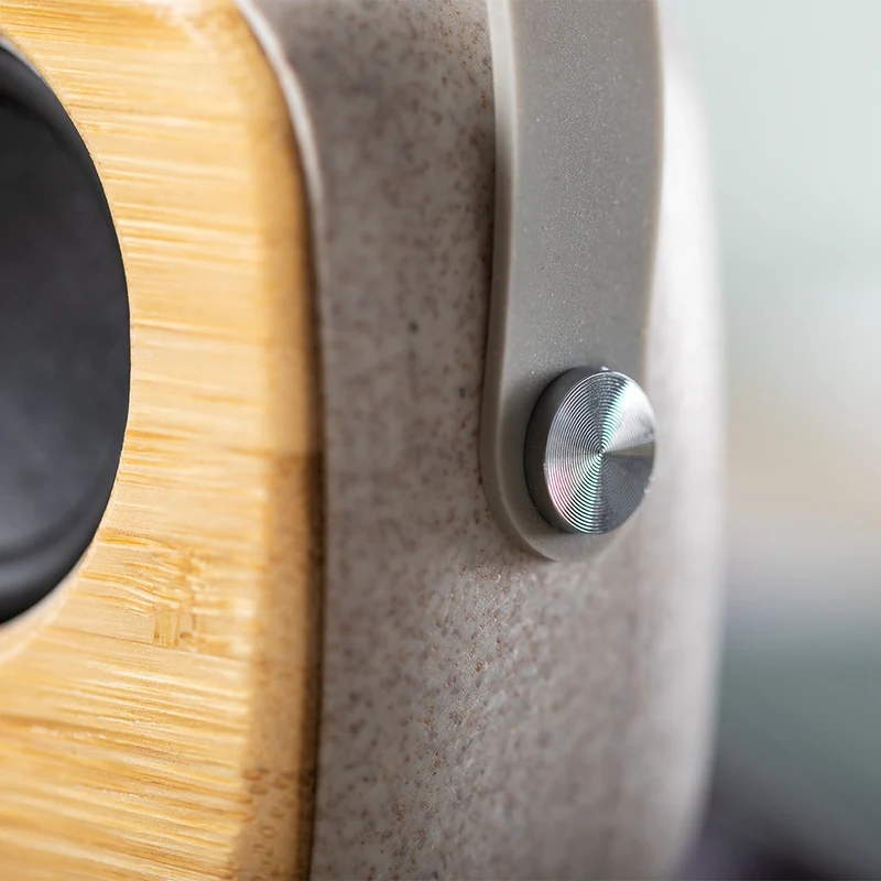 Enceintes bluetooth, 3w, batterie 500 mAh en paille de blé, abs et bambou KEPIR