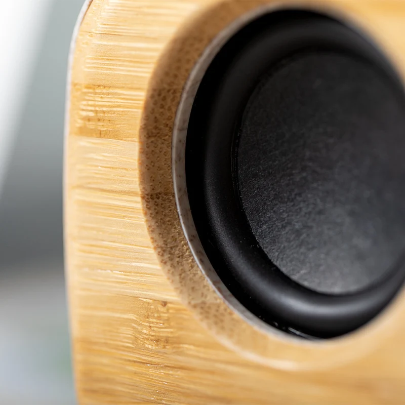 Enceintes bluetooth, 3w, batterie 500 mAh en paille de blé, abs et bambou KEPIR