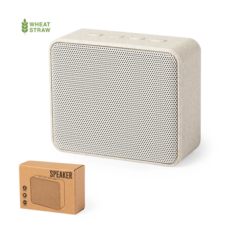 Enceintes 3w, batterie 300 mAh en paille de blé et abs DADIL
