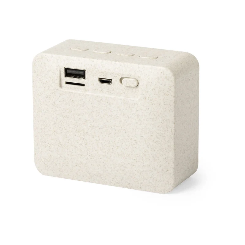 Enceintes 3w, batterie 300 mAh en paille de blé et abs DADIL