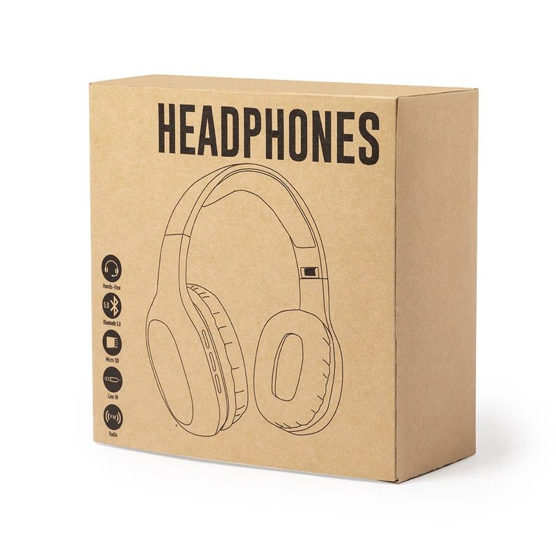 Casque bluetooth 5.0, connexion jack, batterie 400 mAh en paille de blé et abs DATREX