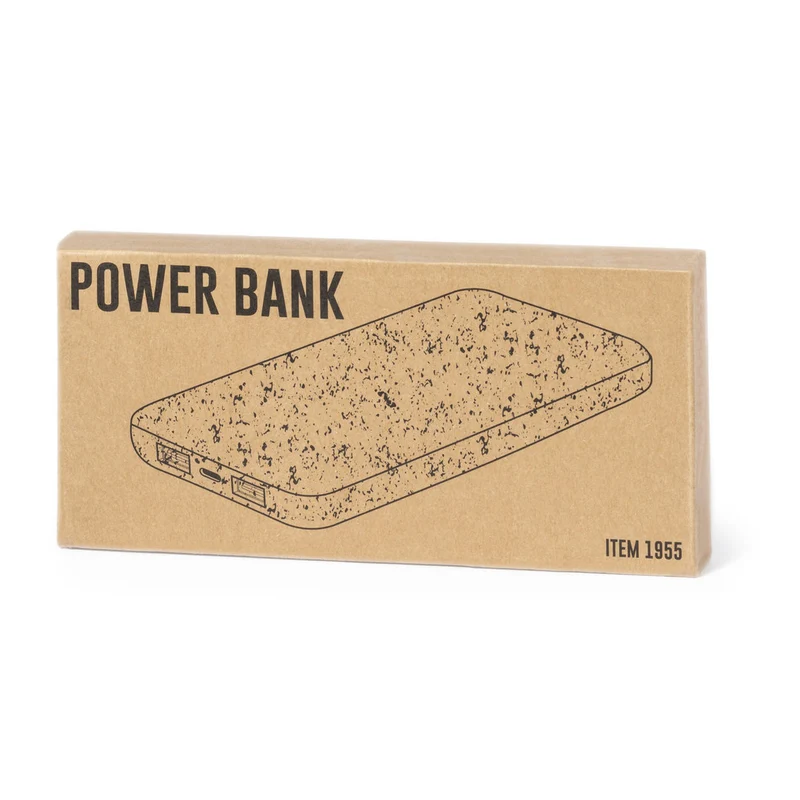 Batterie externe 8 000 mAh en paille de blé et abs YENDIK