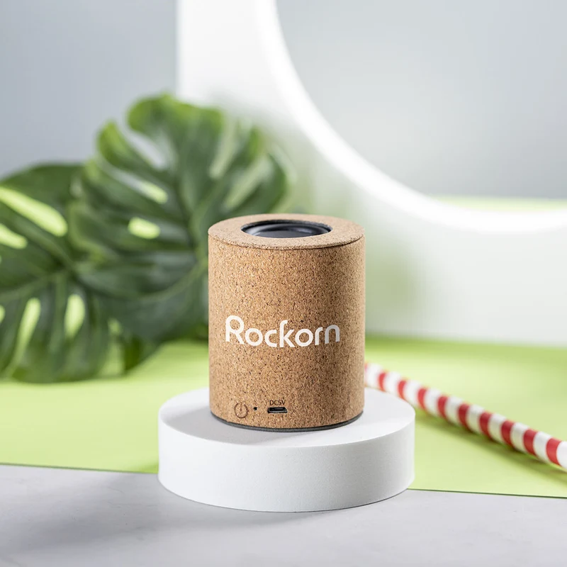 Enceintes bluetooth 5.0 3w, batterie 300 mAh en liège YUXTER