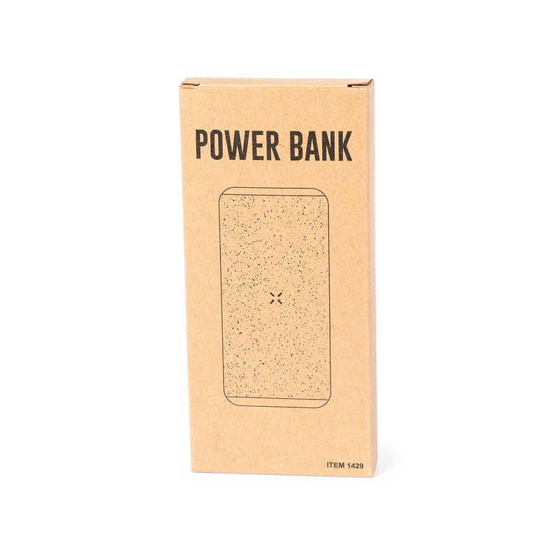 Batterie externe en liège, paille de blé et abs 15w, 8 000 mAh LIMERICK