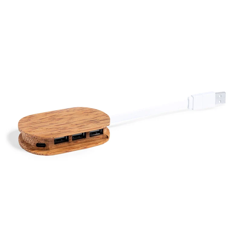 Hub usb 2.0 en noix de coco DAGOBAT