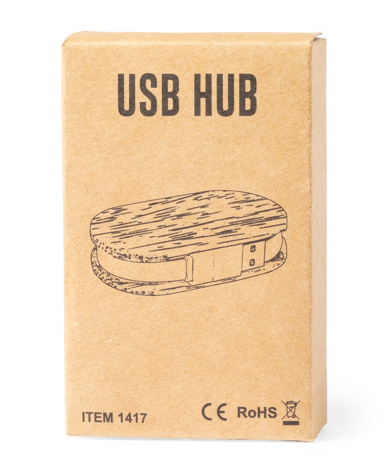 Hub usb 2.0 en noix de coco DAGOBAT