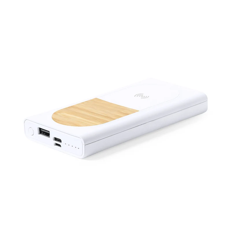 Batterie externe 8 000 mAh en bambou et pla compostable DITTE