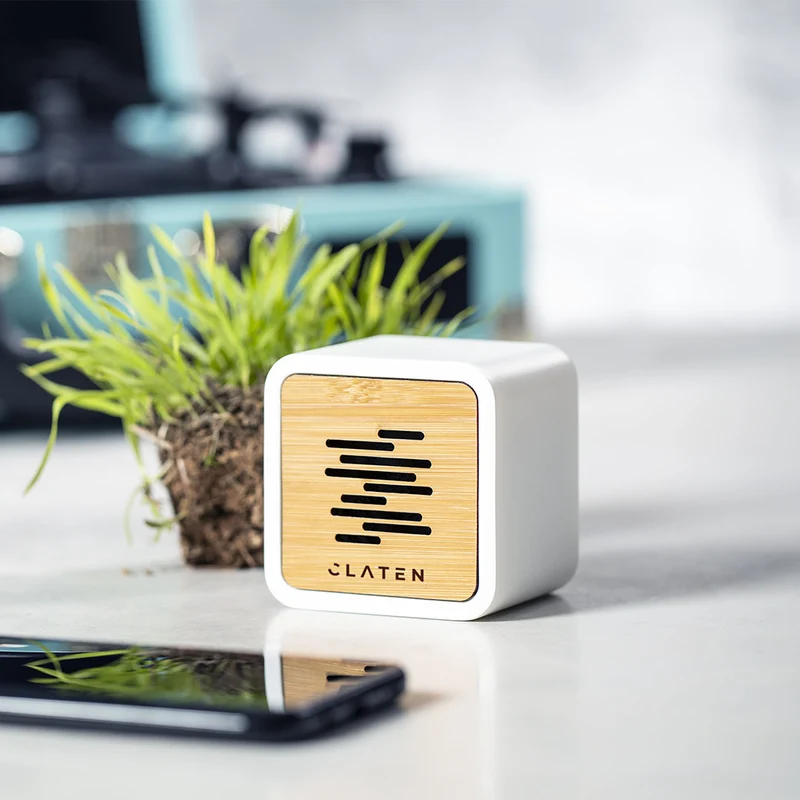 Enceinte Bluetooth 5.0, 3w, batterie 300 mAh en bambou et pla compostable PIXIE