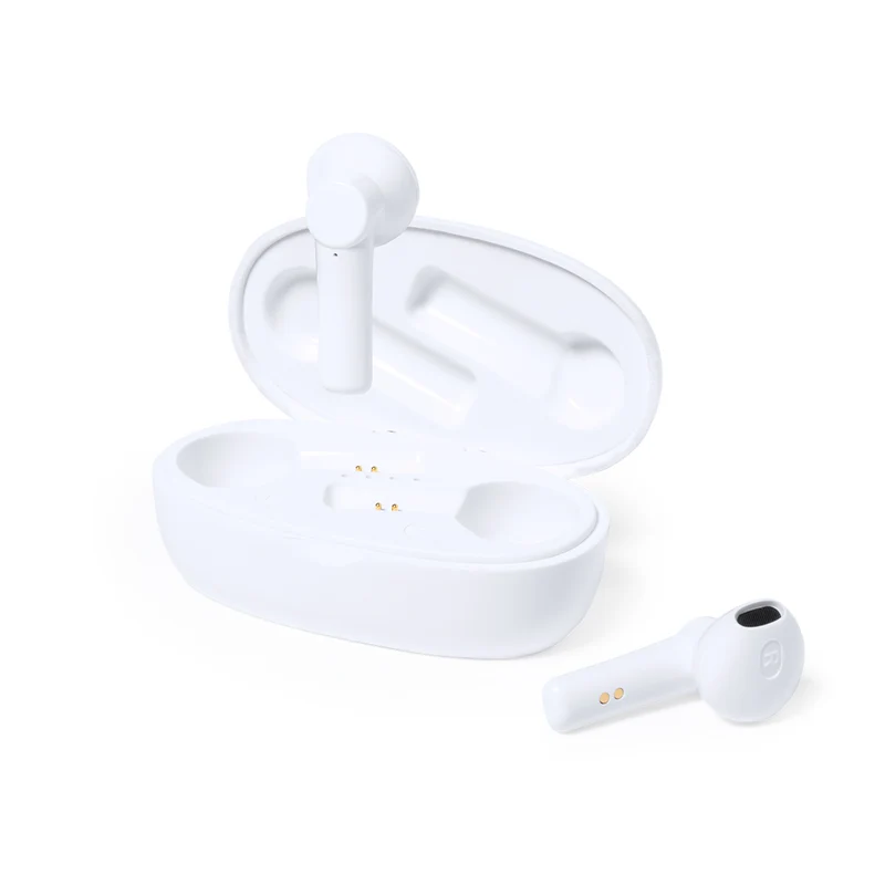 Écouteurs intra-auriculaires bluetooth, batterie 30 mAh en bambou, en pla compostable KERMIT