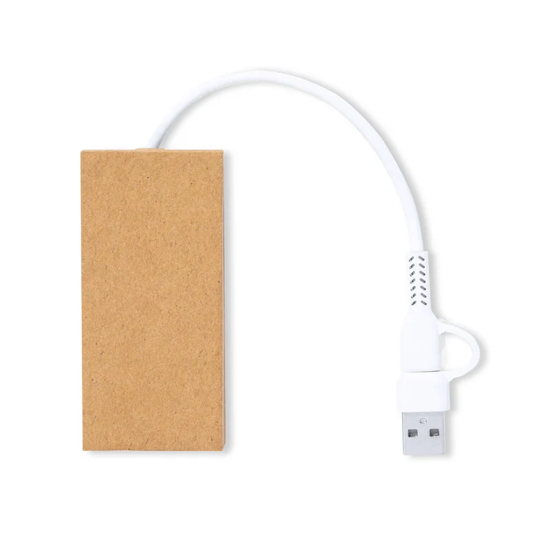 Hub usb 2.0 en carton recyclé HASGAR
