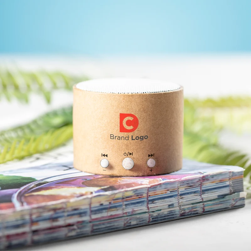 Enceinte bluetooth 5.0, 3w, batterie 300 mAh en paille de blé et abs CRAPIN