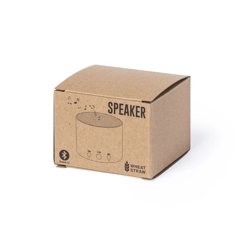 Enceinte bluetooth 5.0, 3w, batterie 300 mAh en paille de blé et abs CRAPIN
